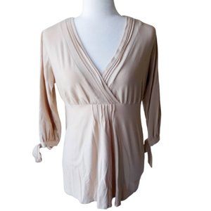 Travel Smith Blouse Tan Size Medium